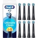 Oral B - Oral-B iO sērijas Ultimate Clean melnie nomaiņas uzgaļi - melni - 8 gab. Oral B - Oral-B iO sērijas Ultimate Clean melnie nomaiņas uzgaļi - melni - 8 gab.