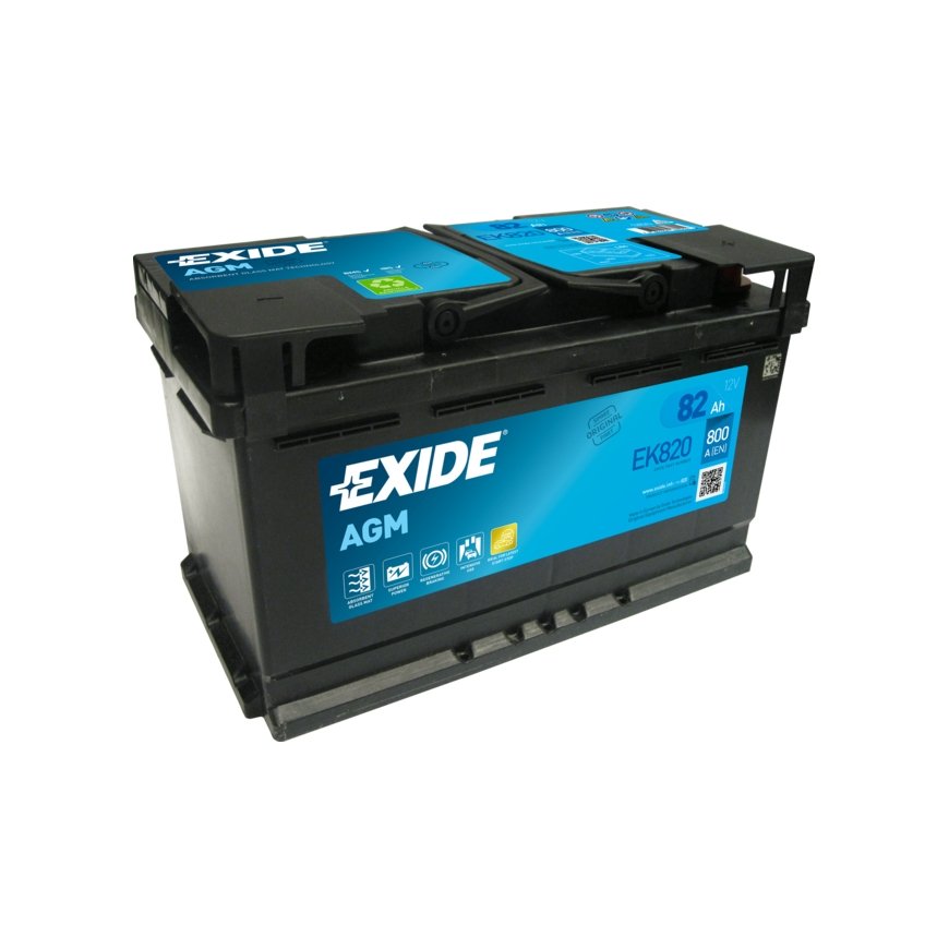 Exide EK820 automašīnas akumulators AGM (Absorbējošā