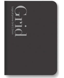 Užrašute raamat "Logical Prime Grid" B6, ruudud 2,5 mm | värv: must NB601-14