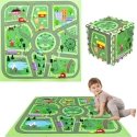 Коврик для пола Achoka Mokomasis 90x90 Толстая пенопластовая головоломка 9 шт. Улица Humbi City Городские дороги Коврик для пола Achoka Mokomasis 90x90 Толстая пенопластовая головоломка 9 шт. Улица Humbi City Городские дороги