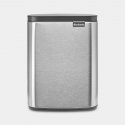 Brabantia Bo Waste Bin 7 L Rectangular Steel Black, Steel