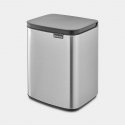 Brabantia Bo Waste Bin 7 L Suorakulmainen Terästä musta, Terästä Brabantia Bo Waste Bin 7 L Suorakulmainen Terästä musta, Terästä