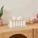 Cherry colored napkin box, 24 x 9 x 15 cm