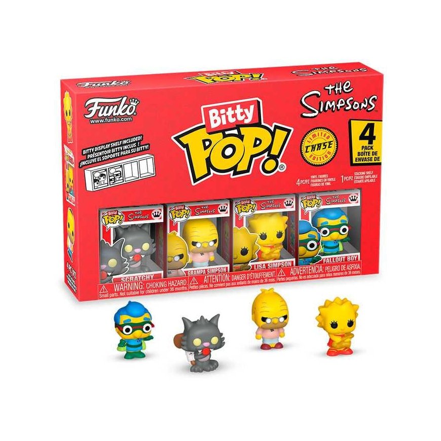 Funko Blister 4 hahmoa Bitty POP The Simpsons Scratchy – 2