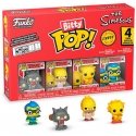 Funko Blister 4 hahmoa Bitty POP The Simpsons Scratchy