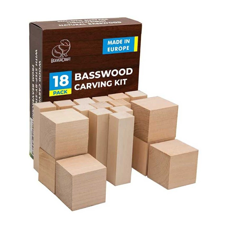 Table - BeaverCraft BW18 18 pcs. for carving
