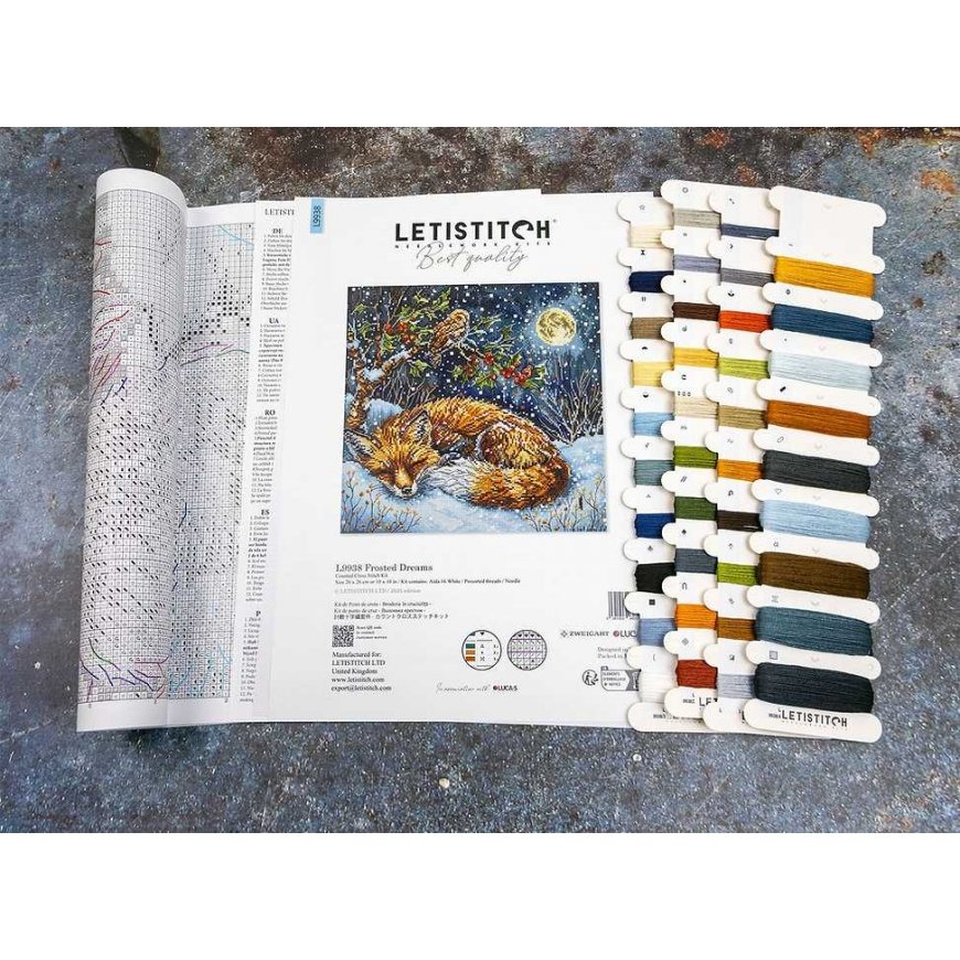 Набор для вышивания крестом Letistitch "Заснеженные мечты" 26x26 см SLETIL9938 – 4