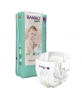 Bambo Nature 1000019263 ühekordne mähe Poiss/tüdruk 3 52 tk