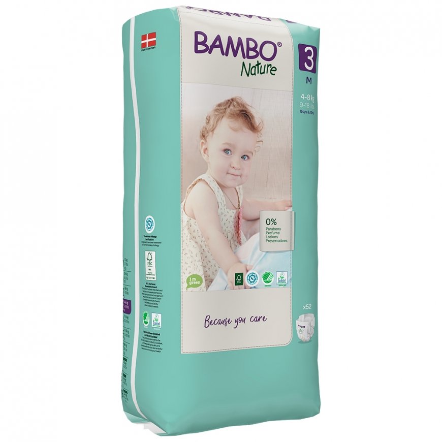 Bambo Nature 1000019263 disposable diaper Boy/Girl 3 52 pc(s) – 2
