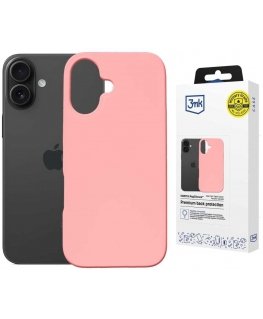 Чехол 3MK Hardy MagSilicone для Apple iPhone 16 розового цвета