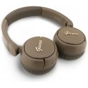 Guess Script Metal Logo wireless headphones brown color Guess Script Metal Logo wireless headphones brown color