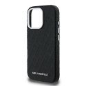 Karl Lagerfeldi graniit PU korduv „MagSafe“ kate, mõeldud „iPhone 16 Pro Max“ (must)