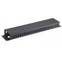 Xtendlan Oem 19" mounting plate 2U, all metal with cover 90x45 mm, pass-through, black Xtendlan Oem 19" mounting plate 2U, all metal with cover 90x45 mm, pass-through, black