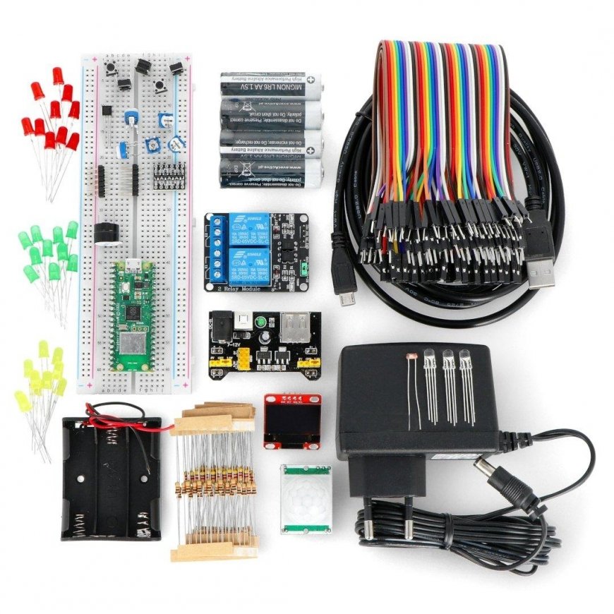 Aloituspaketti Raspberry Pi Pico W:llä liittimillä