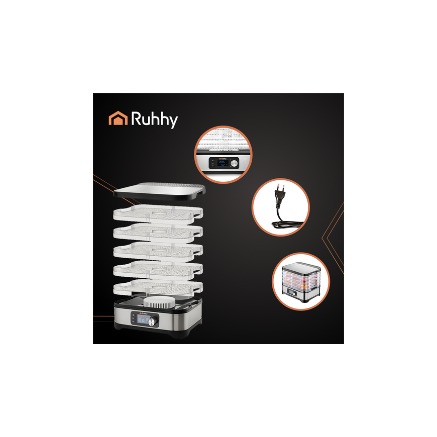 Mushroom, fruit, and vegetable dryer Ruhhy 25928 – 5