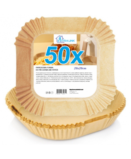 EXTRALINK NAMŲ POPIERIAUS ĮDĖKLŲ FRYKTUVUI 20X20CM (50VNT)