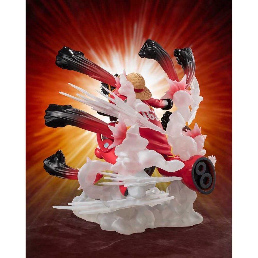Tamashii Nations One Piece Monkey D Luffy Gum Gum Hawk Gatling Extra Battle S.H. Figuarts Zero figuur 15cm – 4
