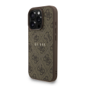 „Guess“ PU nahast 4G värviline ringikujuline rihm „MagSafe“ kate, mõeldud „iPhone 16 Pro Max“, pruun