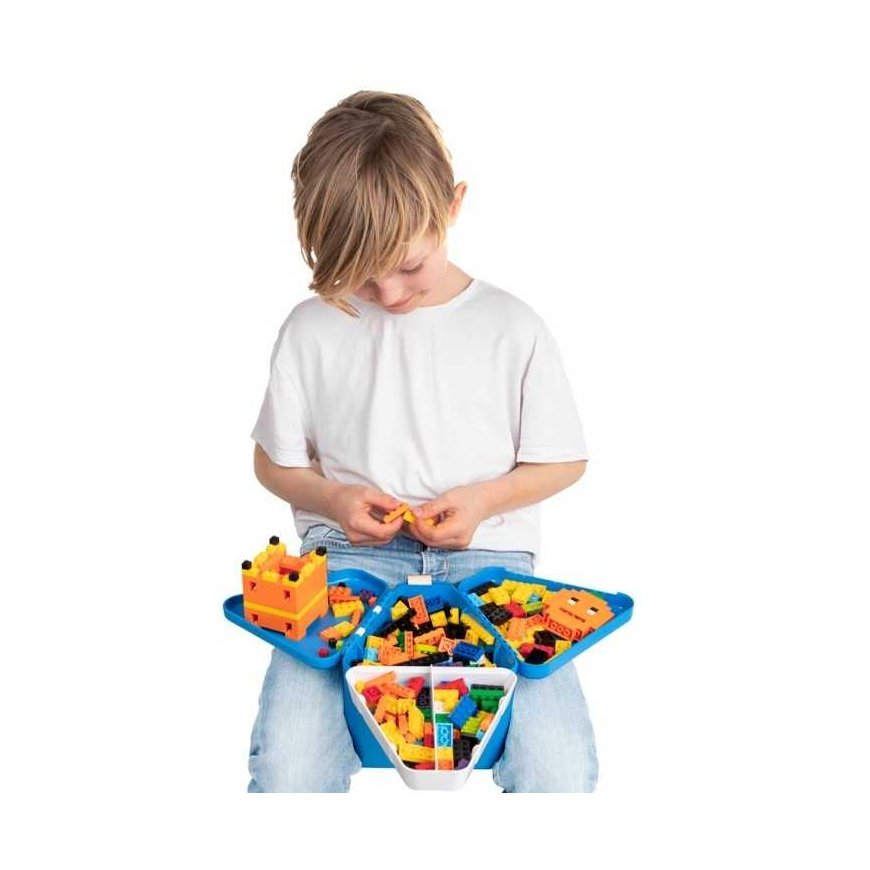Trunki kaasaskantav kast, konteiner TeeBee mänguasjadele - sinine – 2