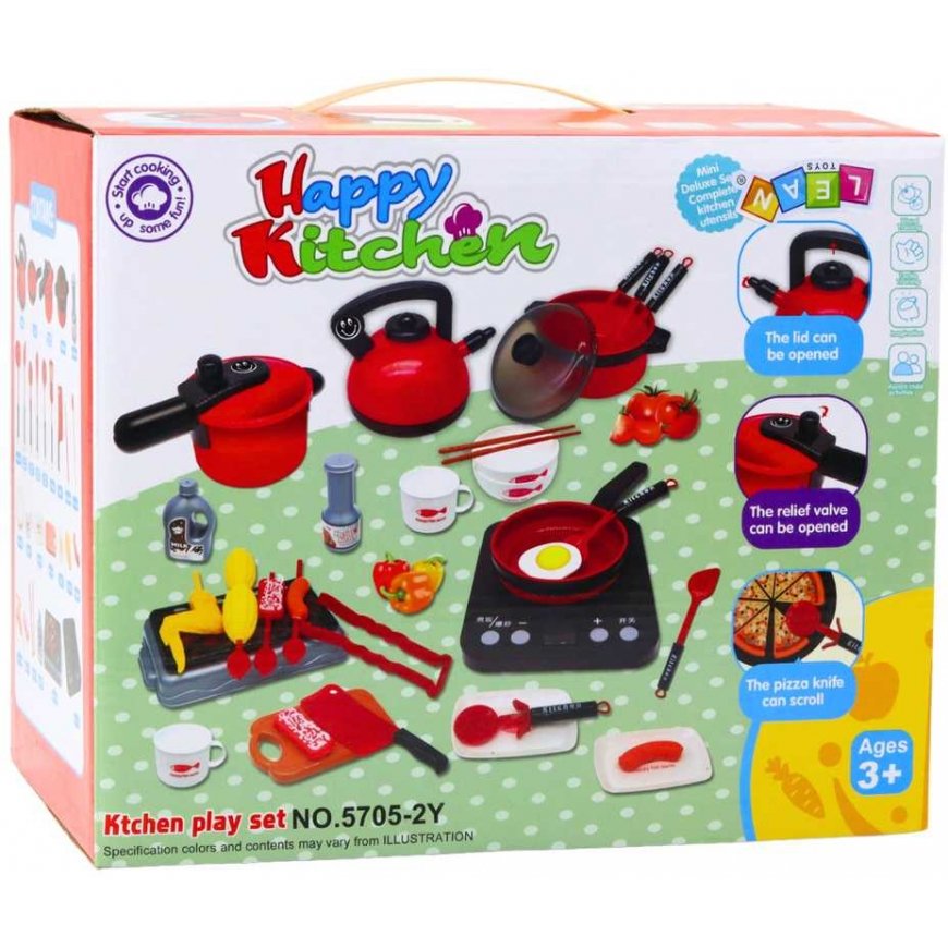 Lean Toys Kids' Kitchen Toy Set 36 pcs – 4