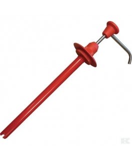 Metallinen annostelupumppu Dreumex-pastalle ja -geelille. 5 ml. Metallisille 4,5/PET 5l. astioille.