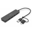 Digitus USB 3.0 Hub 4-Port, Slim Line Digitus USB 3.0 Hub 4-Port, Slim Line