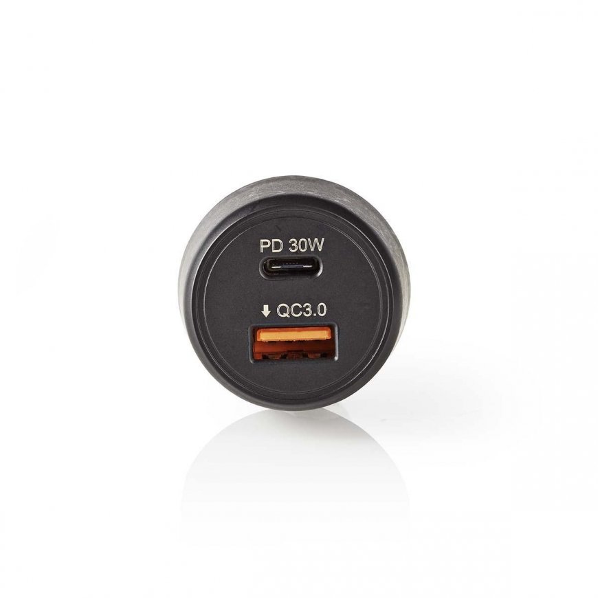 Nedis CCPD30W100BK зарядное устройство для мобильных устройств Смартфон Черный Прикуриватель Быстрая