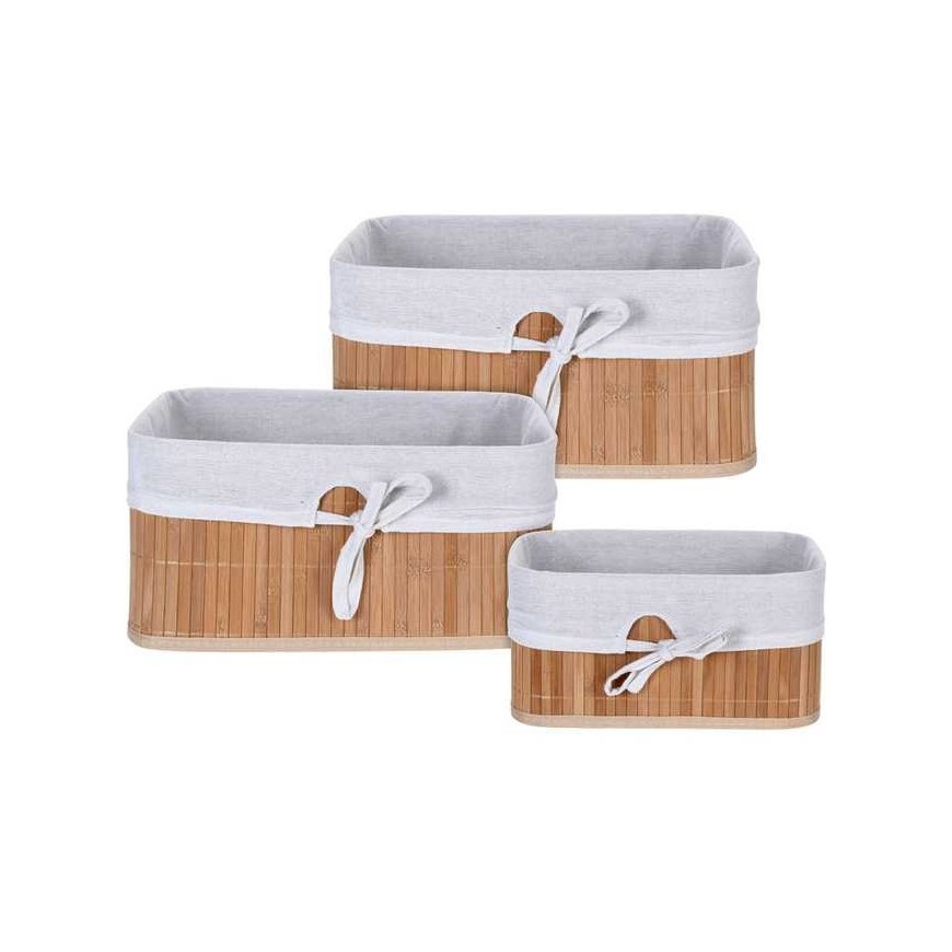 Hs Decoration Bamboo storage baskets, accessory containers