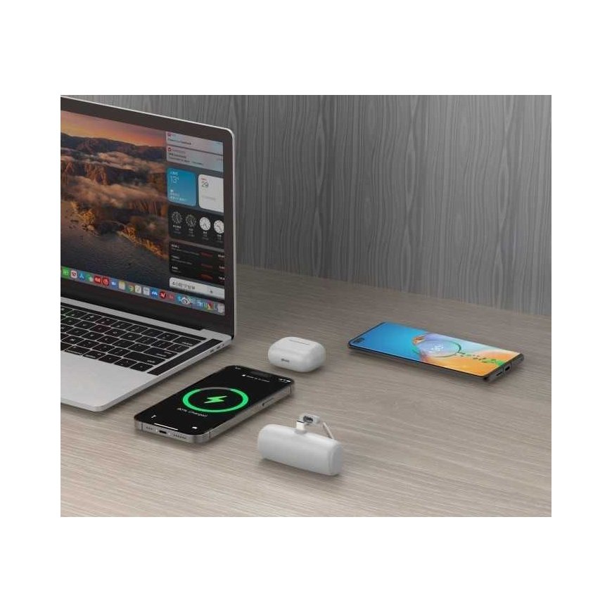 „Rebeltec Powerbank P5 PLUG-IN“ (5000 mAh 10 W) suora liitäntä puhelime USB-C-liitännän kautta – 2