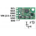Pololu MinIMU-9 v5 gyroskooppi kiihtyvyysanturi kompassi (LSM6DS33 ja LIS3MDL) 2.5V – 5.5V I²C 5 mA Pololu MinIMU-9 v5 gyroskooppi kiihtyvyysanturi kompassi (LSM6DS33 ja LIS3MDL) 2.5V – 5.5V I²C 5 mA