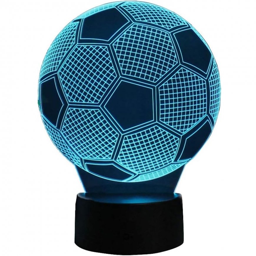 Elight ILU 3D Illusion LED Night Lamp with Football Ball Multi-