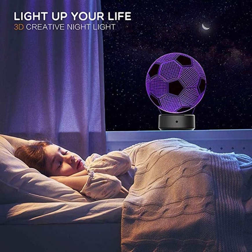 Elight ILU 3D Illusion LED Night Lamp with Football Ball Multi- – 2