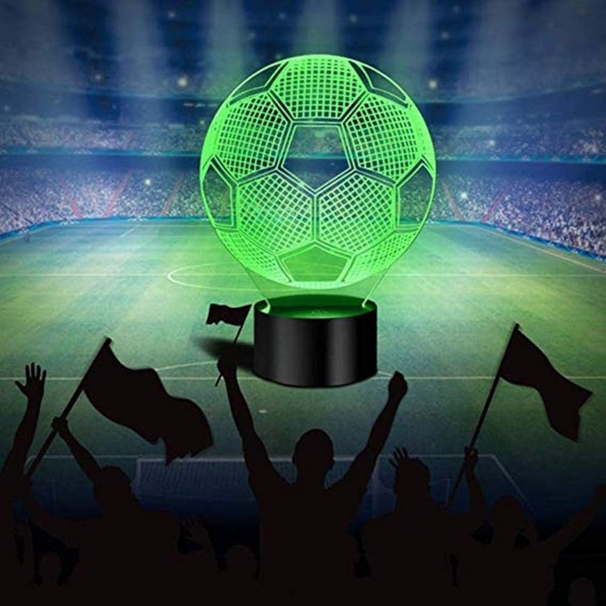 Elight ILU 3D Illusion LED Yövalo Jalkapallopallo Moni- – 3