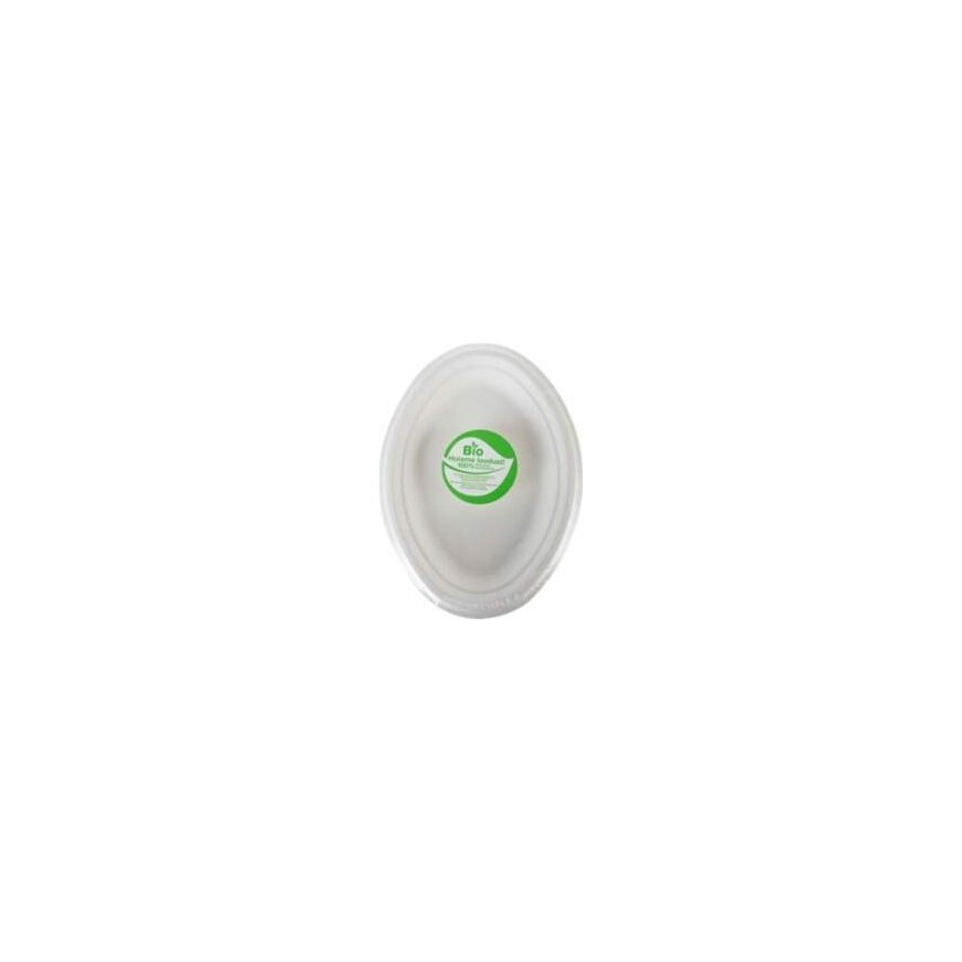 Kompostējamas cukurniedru plāksnes Go Green ovālas 10 gab. | 0,17 kg – 2