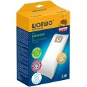 Melitta WORWO putekļu sūcēju maisiņi KARCHER 6904208 / KMB07 Melitta WORWO putekļu sūcēju maisiņi KARCHER 6904208 / KMB07