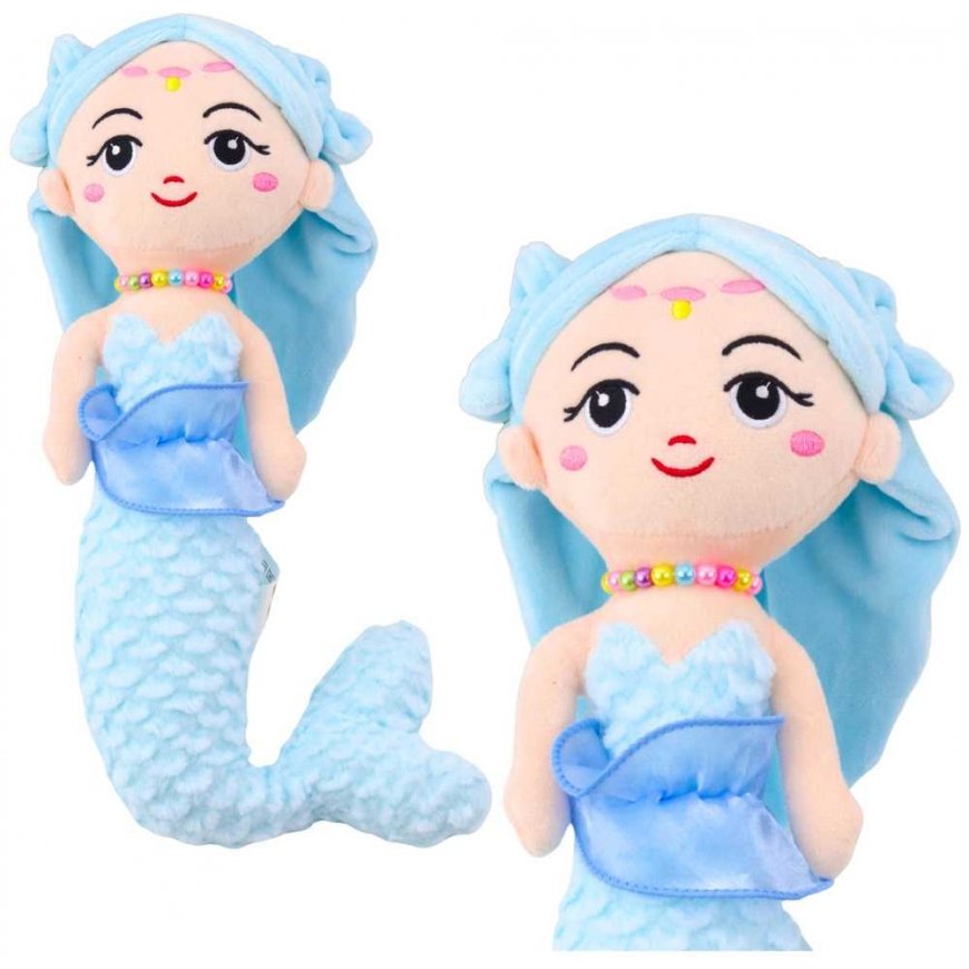 Lean Toys Plush Mermaid, 32 cm