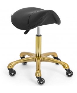 Physa YORK ergonomic chair on wheels up to 150 kg – black and gold