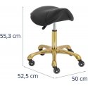 Physa YORK ergonomic chair on wheels up to 150 kg – black and gold