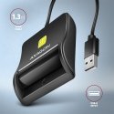 Axagon CRE-SM3N USB Smart card Flat kiipkaardilugeja Hoonesisene USB 2.0 Must Axagon CRE-SM3N USB Smart card Flat kiipkaardilugeja Hoonesisene USB 2.0 Must