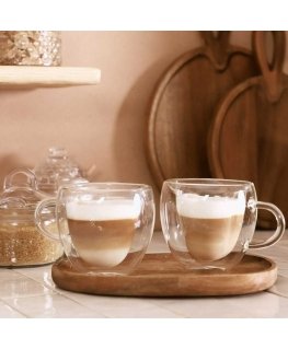 Puodeliai Homla CEMBRA Širdys, 2 vnt. x 300 ml