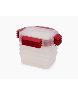 Joseph Joseph Nest Lock 4-Piece Red 1.1L Food Container Set