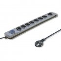 Qoltec 50168 viršįtampių ribotuvas Pilka 8 AC išvestis(ys / čių) 230 V 3 m