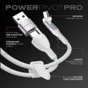 STATIK PowerPivot Pro Nailono Pintas Laidas, USB-C į USB-C, 3m, Baltas STATIK PowerPivot Pro Nailono Pintas Laidas, USB-C į USB-C, 3m, Baltas