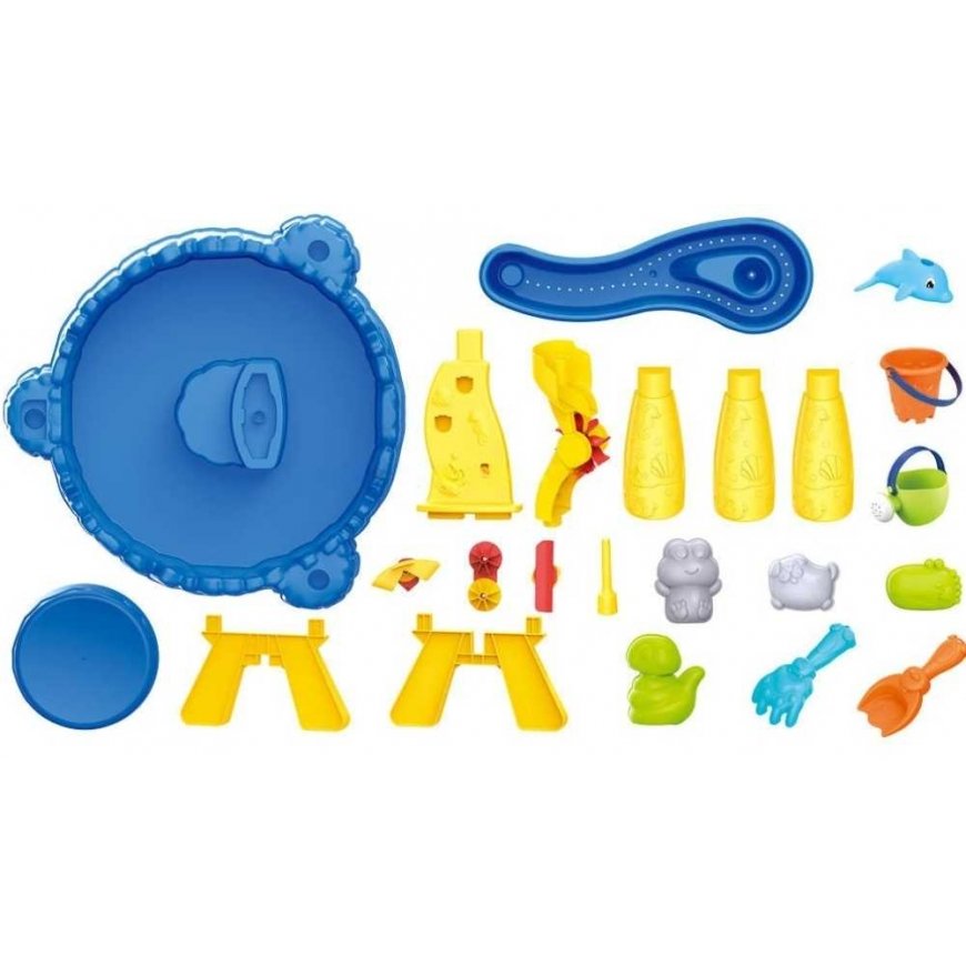 WOOPIE XL water play set with 2in1 chairs dolphin sandpit 12 pcs. – 3