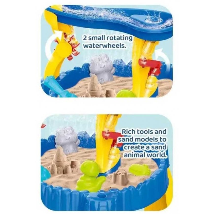 WOOPIE XL water play set with 2in1 chairs dolphin sandpit 12 pcs. – 4