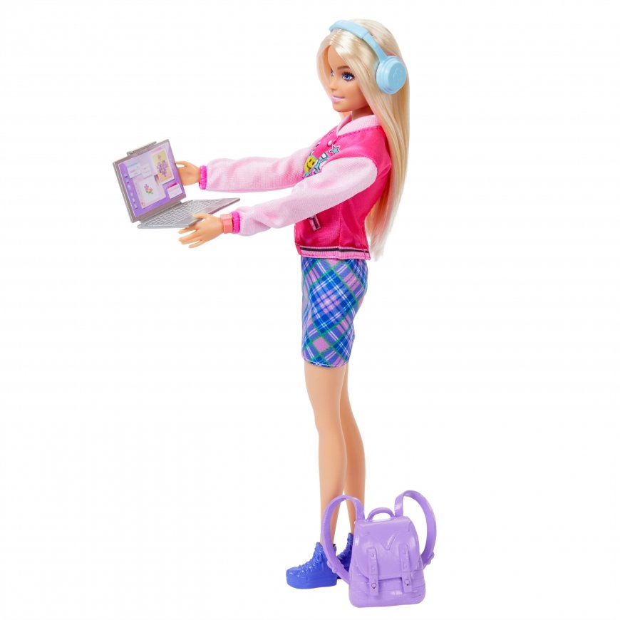 Barbie I Love School Toy Set with & 7 Accessories, Blonde Fashion Doll Wears Removable Look – 4