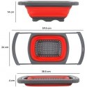 Zyle Silicone Strainer with Retractable Handles, ZY988RST