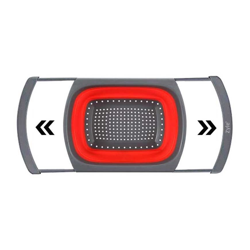 Zyle Silicone Strainer with Retractable Handles, ZY988RST – 3