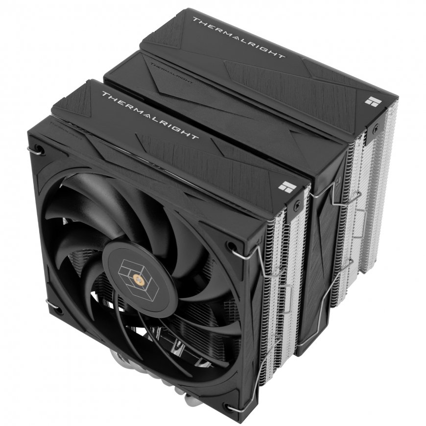 Thermalright Royal knight 120 Suoritin Ilmanjäähdytin 12 cm musta, Hopea – 2