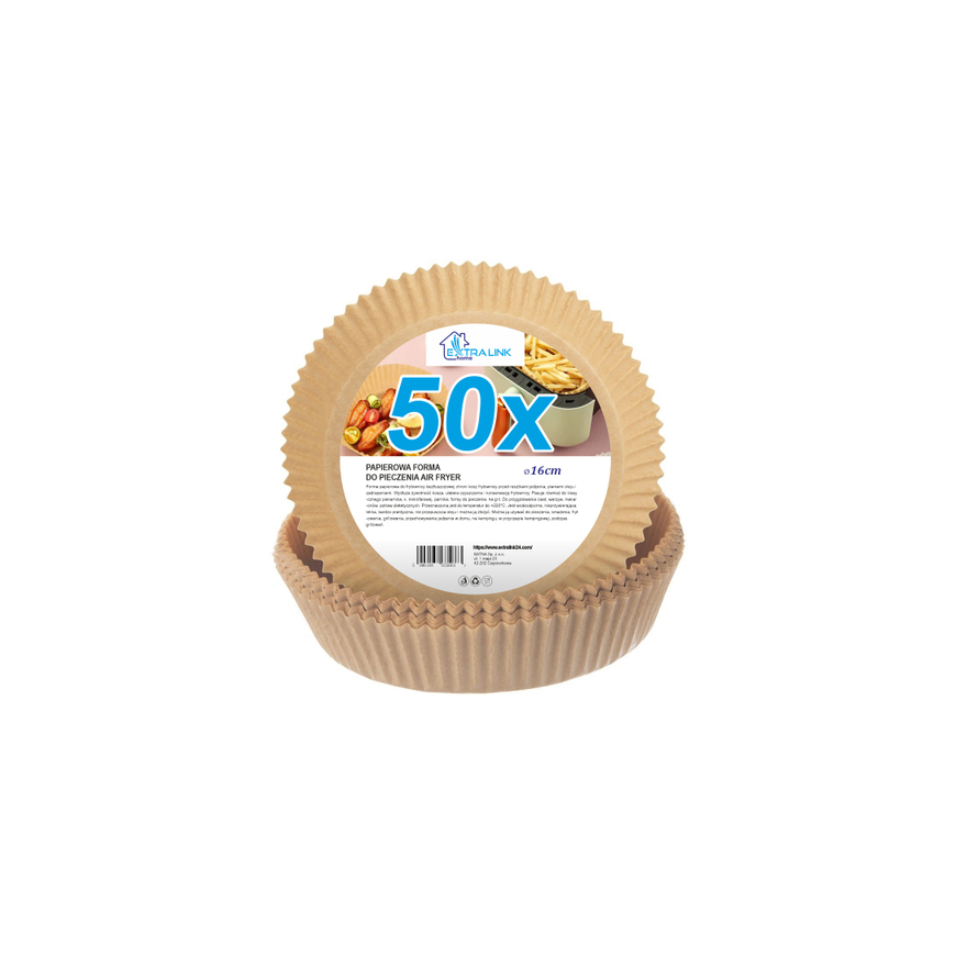 EXTRALINK HOME PAPER INSERTS FOR ROUND FRYER 16CM (50 PCS)